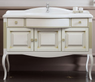 Тумба под раковину Opadiris Лаура 120 Z0000009324 Белая матовая с золотой патиной ручки Swarovski Золото Тумба под раковину Opadiris Лаура 120 Z0000009324 Белая матовая с золотой патиной ручки Swarovski Золото