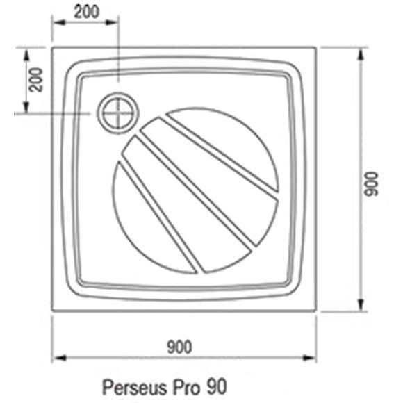 Душевой поддон из искусственного камня Ravak Perseus Pro 90х90 XA037701010 Белый Душевой поддон из искусственного камня Ravak Perseus Pro 90х90 XA037701010 Белый