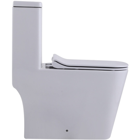 Унитаз моноблок SantiLine SL-5024 с бачком и сиденьем Микролифт