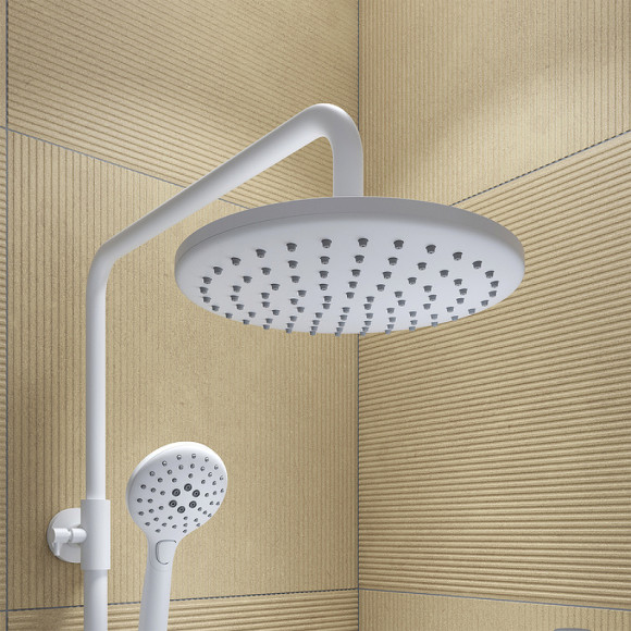 Душевая система Iddis Ray RAYWT3Fi06 Белая матовая