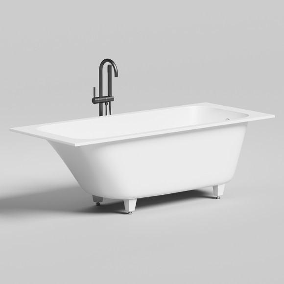 Ванна из искусственного камня Salini Orlanda 170х70 102011M Белая матовая Ванна из искусственного камня Salini Orlanda 170х70 102011M Белая матовая