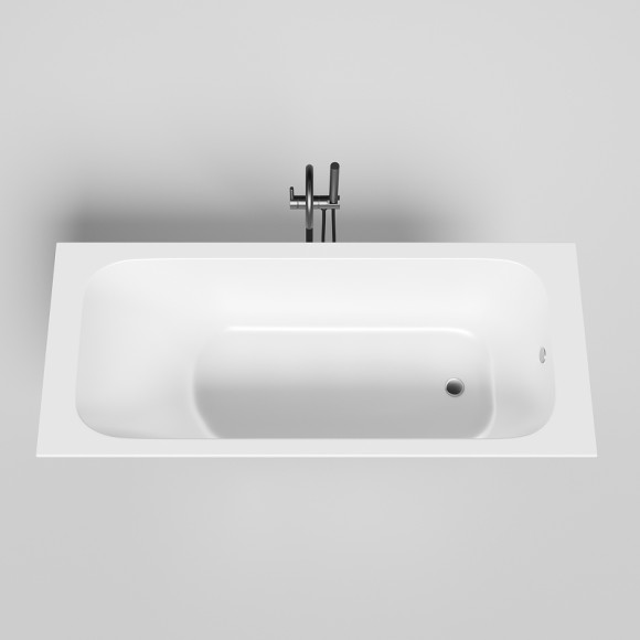 Ванна из искусственного камня Salini Orlanda 170х70 102011M Белая матовая Ванна из искусственного камня Salini Orlanda 170х70 102011M Белая матовая