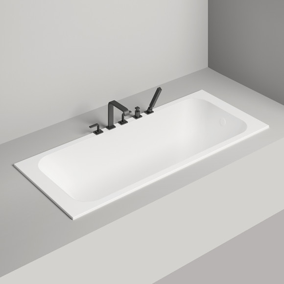 Ванна из искусственного камня Salini Orlanda 170х70 102011M Белая матовая Ванна из искусственного камня Salini Orlanda 170х70 102011M Белая матовая