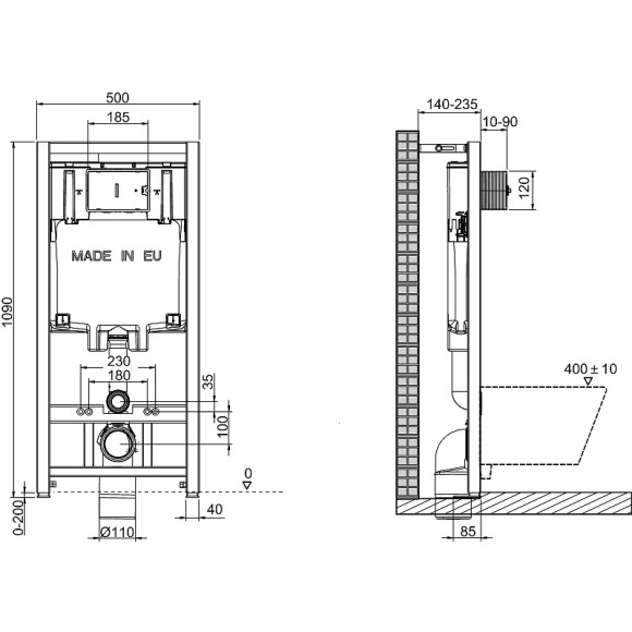 Комплект унитаза AQUAme AQM2004 с сиденьем Микролифт и инсталляцией Jacob Delafon E29025-NF+E4316-CP с клавишей смыва Хром Комплект унитаза AQUAme AQM2004 с сиденьем Микролифт и инсталляцией Jacob Delafon E29025-NF+E4316-CP с клавишей смыва Хром