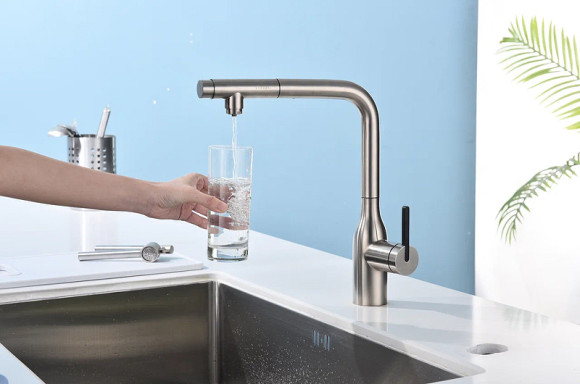 Смеситель для кухни Paulmark Viper Vi213105-NI Никель Смеситель для кухни Paulmark Viper Vi213105-NI Никель