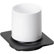Стакан для зубных щеток Bemeta Organic Black 167111010 Черный матовый Белый Стакан для зубных щеток Bemeta Organic Black 167111010 Черный матовый Белый