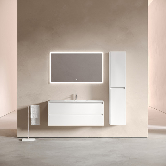 Тумба под раковину Sancos Libra 120 LB120-1W подвесная Белый глянец