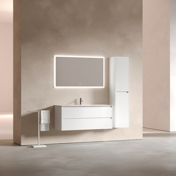 Тумба под раковину Sancos Libra 120 LB120-1W подвесная Белый глянец