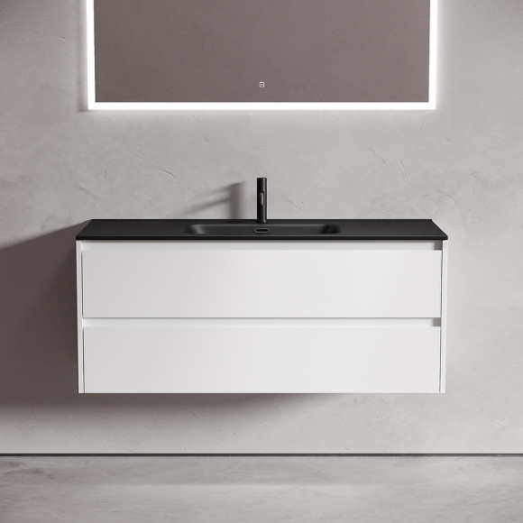 Тумба под раковину Sancos Libra 120 LB120-1W подвесная Белый глянец