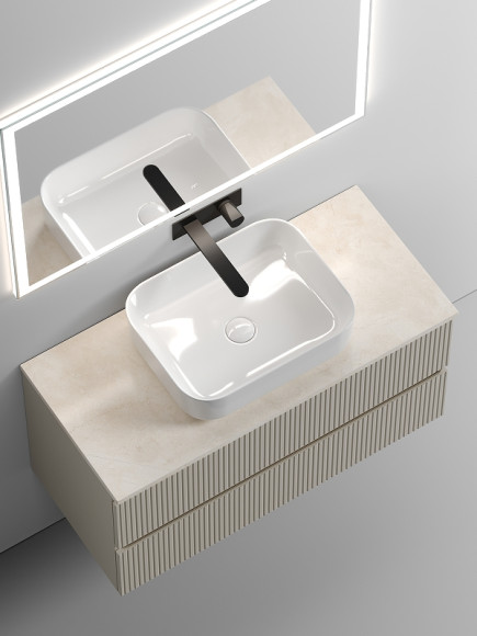 Тумба под раковину Sancos Snob T 100 SNT100CE подвесная Beige Soft