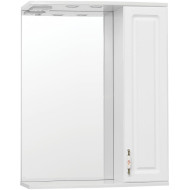 Зеркало со шкафом Style Line Олеандр 2 Люкс 65 ЛС-00000050 с подсветкой Белое Зеркало со шкафом Style Line Олеандр 2 Люкс 65 ЛС-00000050 с подсветкой Белое