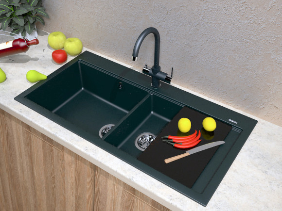 Кухонная мойка Florentina Россана-1000 20.335.E1000.104 Бежевая