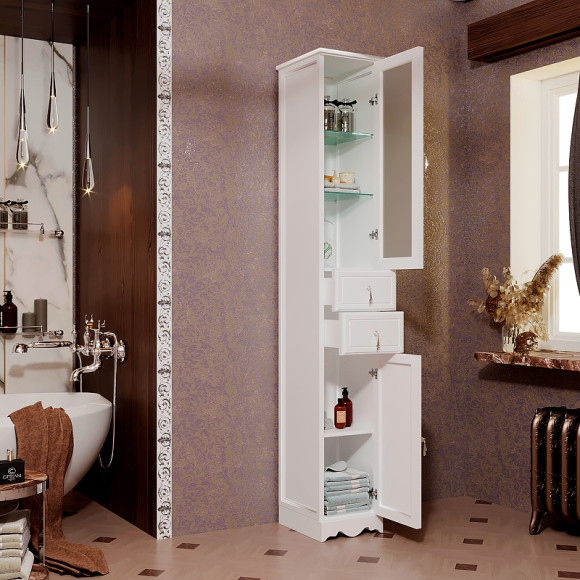 Шкаф пенал Opadiris Риспекто 30 R 00-00005833 Белый