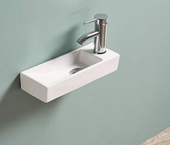 Раковина CeramaLux 38 9048FL Белая Раковина CeramaLux 38 9048FL Белая