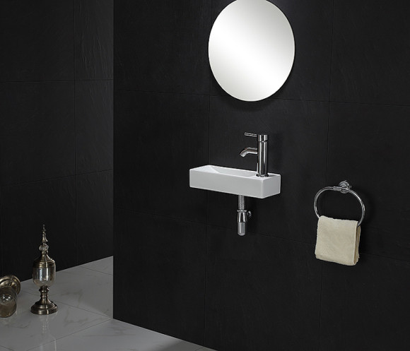 Раковина CeramaLux 38 9048FL Белая Раковина CeramaLux 38 9048FL Белая