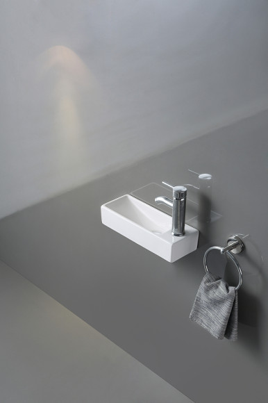 Раковина CeramaLux 38 9048FL Белая Раковина CeramaLux 38 9048FL Белая