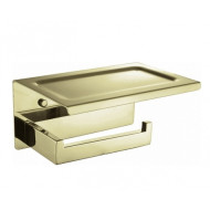 Держатель туалетной бумаги Boheme New Venturo 10311-G с крышкой Золото