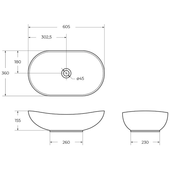 Раковина-чаша BelBagno 60 BB1404-H311 Серая матовая Раковина-чаша BelBagno 60 BB1404-H311 Серая матовая