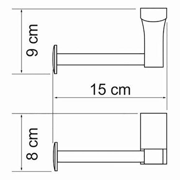 Держатель туалетной бумаги WasserKRAFT Leine K-5096 Хром