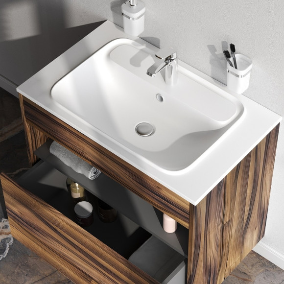 Тумба под раковину AM.PM Func 80 M8FFUX0801OF подвесная Дуб крафт Тумба под раковину AM.PM Func 80 M8FFUX0801OF подвесная Дуб крафт