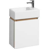 Тумба под раковину Aquaton Эклипс 45 М R 1A172801EK49R подвесная Белый Эбони светлый Тумба под раковину Aquaton Эклипс 45 М R 1A172801EK49R подвесная Белый Эбони светлый