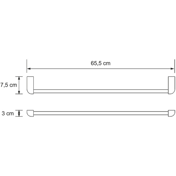 Полотенцедержатель WasserKRAFT Kammel K-8330W Белый матовый