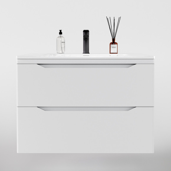 Тумба под раковину Style Line Марелла 80 Люкс Plus СС-00002410 подвесная Белый матовый антискрейтч Тумба под раковину Style Line Марелла 80 Люкс Plus СС-00002410 подвесная Белый матовый антискрейтч