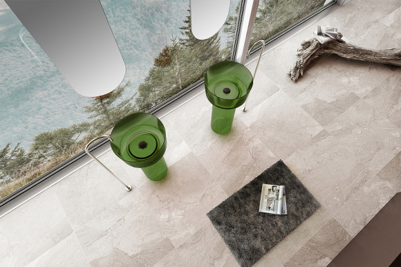 Раковина Abber Kristall 45 AT2702Emerald Зеленая