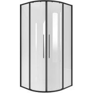 Душевой уголок Niagara Nova 100х100 NG-6827-34BLACK профиль Черный матовый стекло прозрачное