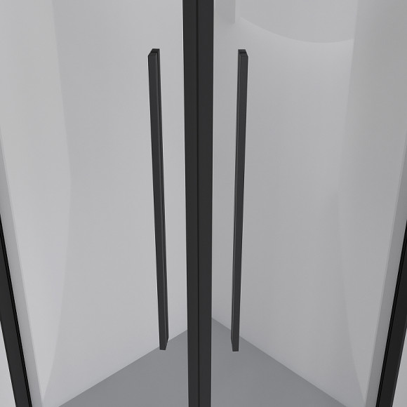 Душевой уголок Niagara Nova 100х100 NG-6827-34BLACK профиль Черный матовый стекло прозрачное Душевой уголок Niagara Nova 100х100 NG-6827-34BLACK профиль Черный матовый стекло прозрачное