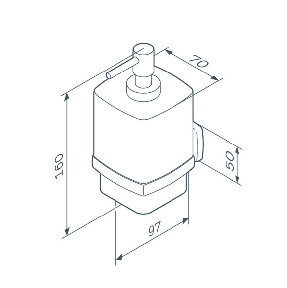 Дозатор для жидкого мыла AM.PM Gem A9036922 Черный Белый