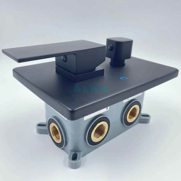 Душевая система ALMAes Liros TVZ-0889 Черная матовая Душевая система ALMAes Liros TVZ-0889 Черная матовая