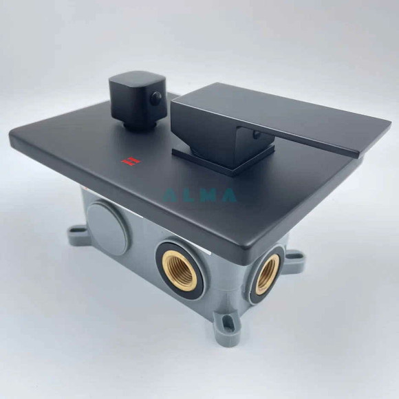 Душевая система ALMAes Liros TVZ-0889 Черная матовая Душевая система ALMAes Liros TVZ-0889 Черная матовая