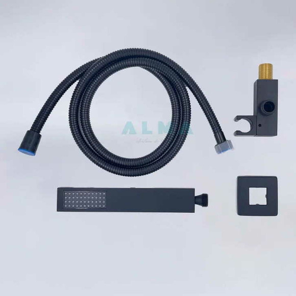 Душевая система ALMAes Liros TVZ-0889 Черная матовая Душевая система ALMAes Liros TVZ-0889 Черная матовая