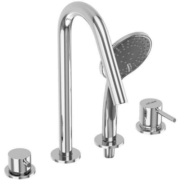 Смеситель на борт ванны Cezares Leaf LEAF-BVDM4-L-01 Хром Смеситель на борт ванны Cezares Leaf LEAF-BVDM4-L-01 Хром