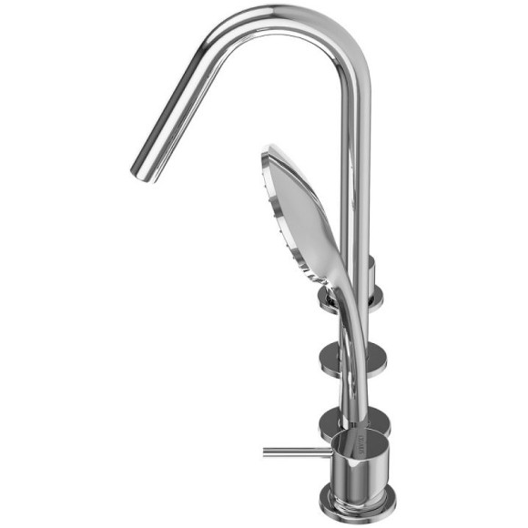 Смеситель на борт ванны Cezares Leaf LEAF-BVDM4-L-01 Хром Смеситель на борт ванны Cezares Leaf LEAF-BVDM4-L-01 Хром