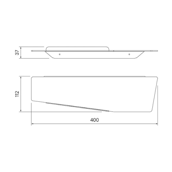Полка стеклянная Iddis Slide SLISC00i44 Хром