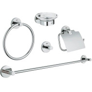 Набор аксессуаров для ванной Grohe Essentials 40344001 Хром Набор аксессуаров для ванной Grohe Essentials 40344001 Хром