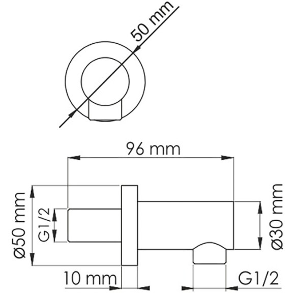 Шланговое подключение WasserKRAFT Isar A111 Темная бронза Шланговое подключение WasserKRAFT Isar A111 Темная бронза