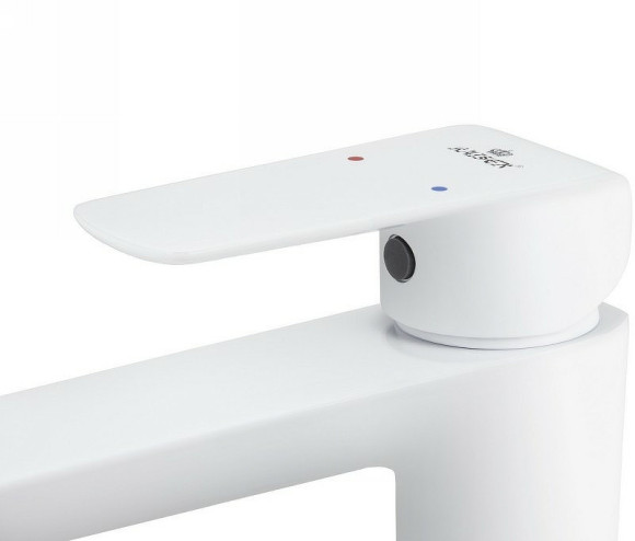 Смеситель для раковины Kaiser Glory 69211 Белый глянцевый Смеситель для раковины Kaiser Glory 69211 Белый глянцевый