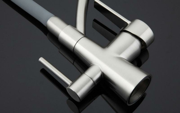 Смеситель для кухни Gappo G4398 Сатин Серый