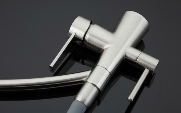 Смеситель для кухни Gappo G4398 Сатин Серый