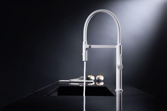 Смеситель для кухни Paulmark Leader Le214101-431 Белый матовый