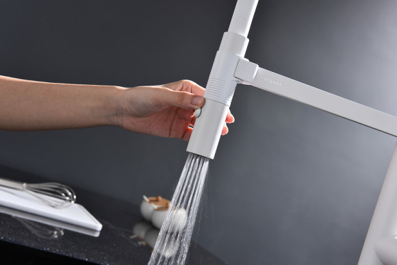 Смеситель для кухни Paulmark Leader Le214101-431 Белый матовый