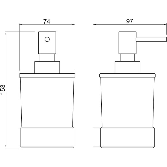 Дозатор для жидкого мыла Timo Selene 14039/03 Черный матовый