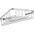 Полка корзина Bemeta Cytro 102308122 угловая Хром
