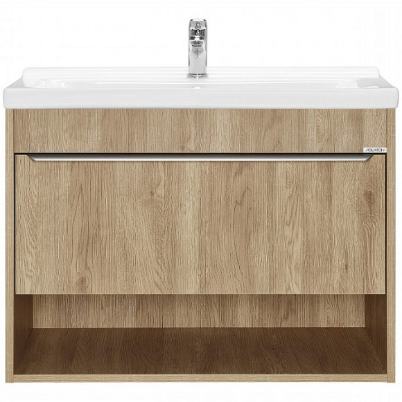 Тумба под раковину Aquaton Хоуп 80 1A287301HP6C0 подвесная Орех Тумба под раковину Aquaton Хоуп 80 1A287301HP6C0 подвесная Орех