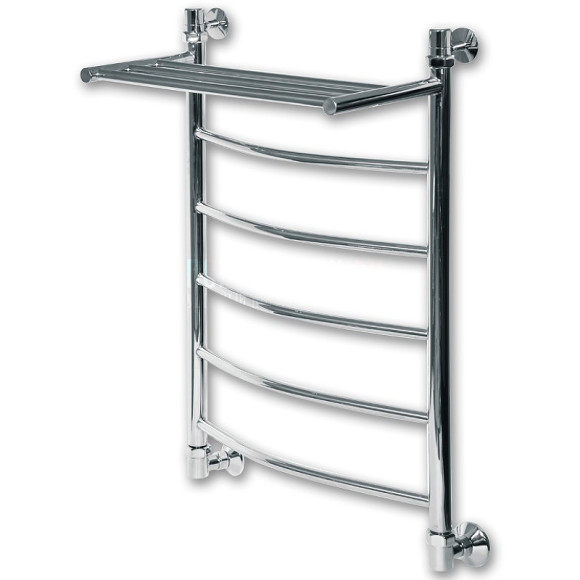 Водяной полотенцесушитель Ника Arc ЛД ВП 80/50 с полкой Хром Водяной полотенцесушитель Ника Arc ЛД ВП 80/50 с полкой Хром