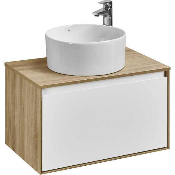 Тумба под раковину Aquaton Либерти 70 1A279801LYC70 подвесная Дуб эльвезия Белая