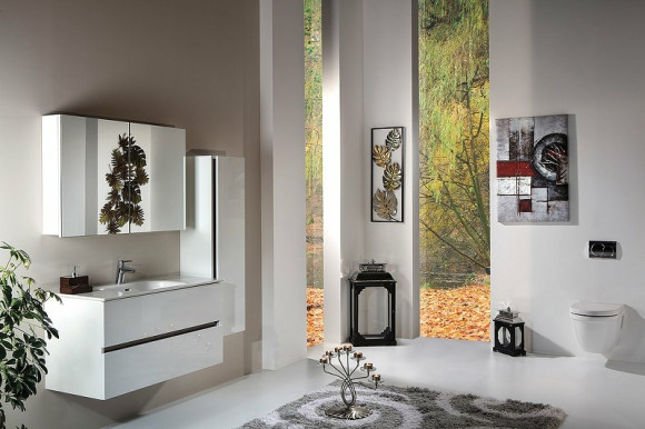 Тумба под раковину Boheme Armadi Art Vallessi 100 837-100-W подвесная White